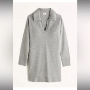 Abercrombie grey sweater dress